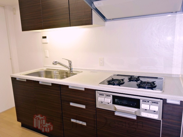 D’sグラフォート大阪NYタワー システムキッチン 3口ガスコンロ